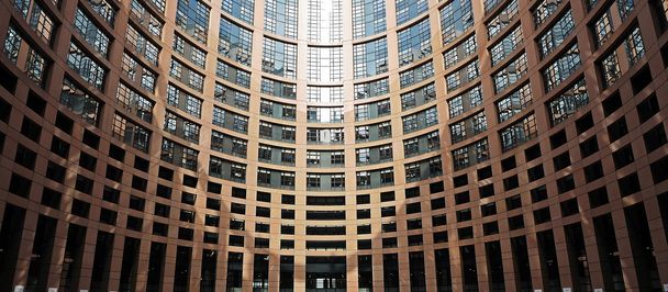Innenhof des Europäischen Parlaments.